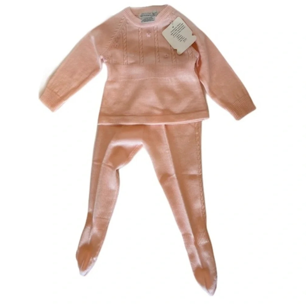 Bloomingdale’s Pink Sweater & Pants‎ Set​ NWT